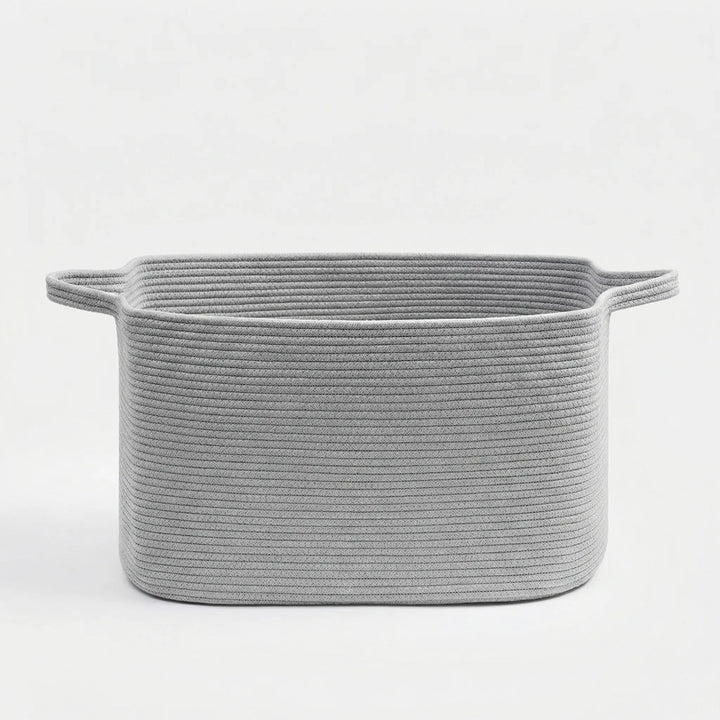 Woven Open Storage Basket with Handles