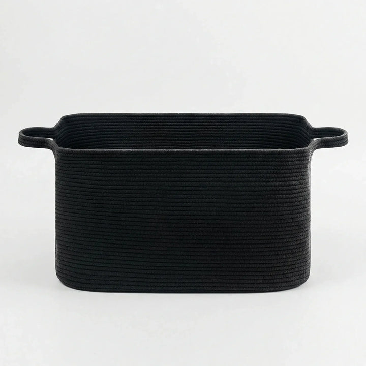 Woven Open Storage Basket with Handles